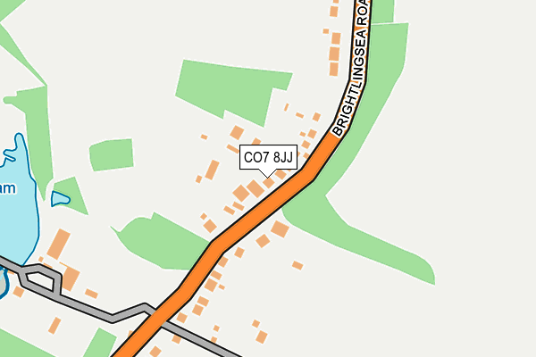 CO7 8JJ map - OS OpenMap – Local (Ordnance Survey)