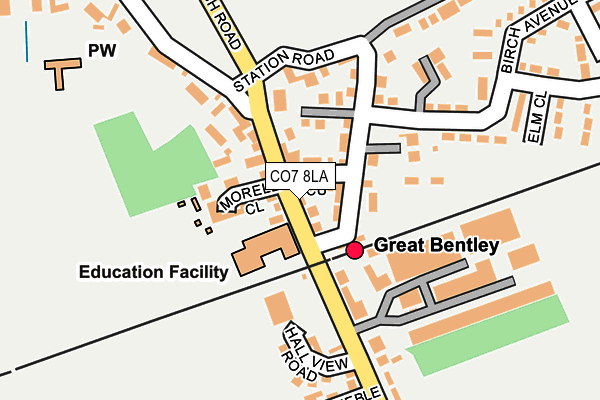 Map of BENTLEY PARAPLANNING LIMITED at local scale