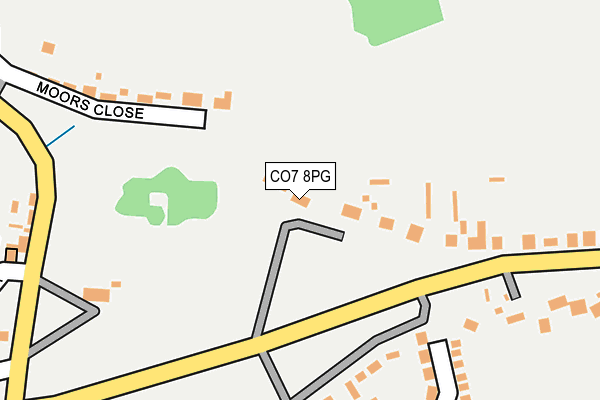 CO7 8PG map - OS OpenMap – Local (Ordnance Survey)