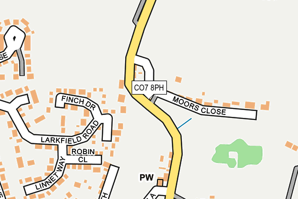 CO7 8PH map - OS OpenMap – Local (Ordnance Survey)