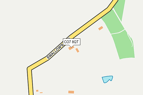 CO7 8QT map - OS OpenMap – Local (Ordnance Survey)