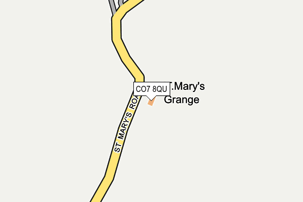 CO7 8QU map - OS OpenMap – Local (Ordnance Survey)