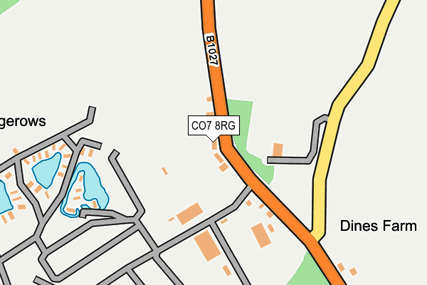 CO7 8RG map - OS OpenMap – Local (Ordnance Survey)