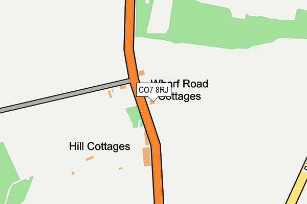 CO7 8RJ map - OS OpenMap – Local (Ordnance Survey)