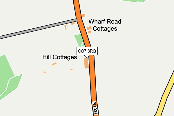 CO7 8RQ map - OS OpenMap – Local (Ordnance Survey)