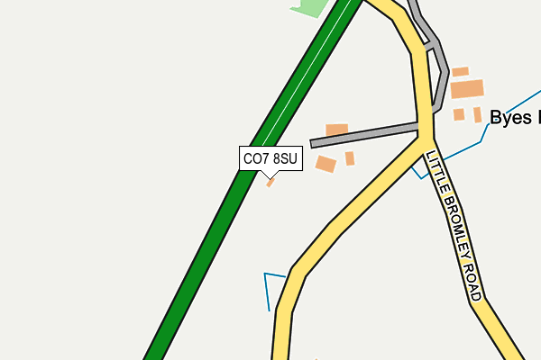 CO7 8SU map - OS OpenMap – Local (Ordnance Survey)