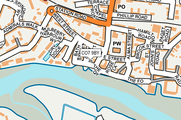 CO7 9BY map - OS OpenMap – Local (Ordnance Survey)