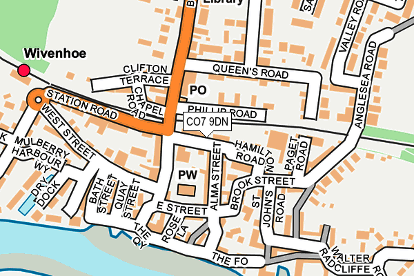 CO7 9DN map - OS OpenMap – Local (Ordnance Survey)