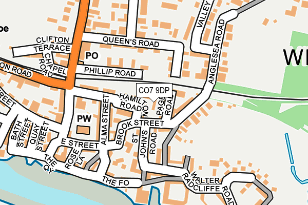 CO7 9DP map - OS OpenMap – Local (Ordnance Survey)