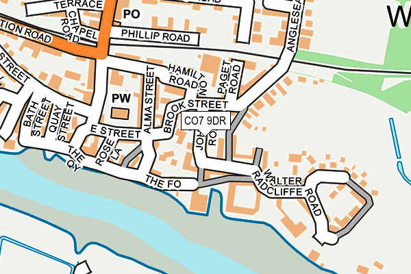 CO7 9DR map - OS OpenMap – Local (Ordnance Survey)