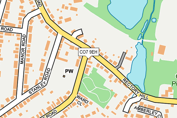 CO7 9EH map - OS OpenMap – Local (Ordnance Survey)