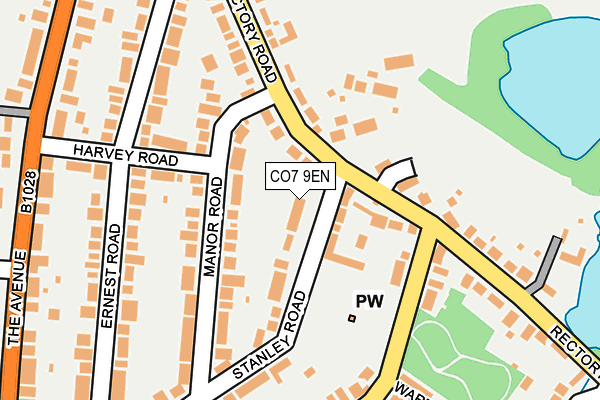 CO7 9EN map - OS OpenMap – Local (Ordnance Survey)