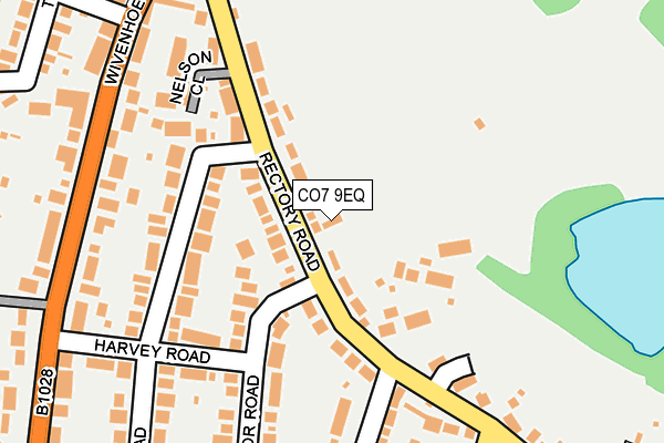 CO7 9EQ map - OS OpenMap – Local (Ordnance Survey)