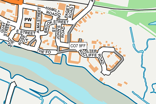 CO7 9FF map - OS OpenMap – Local (Ordnance Survey)