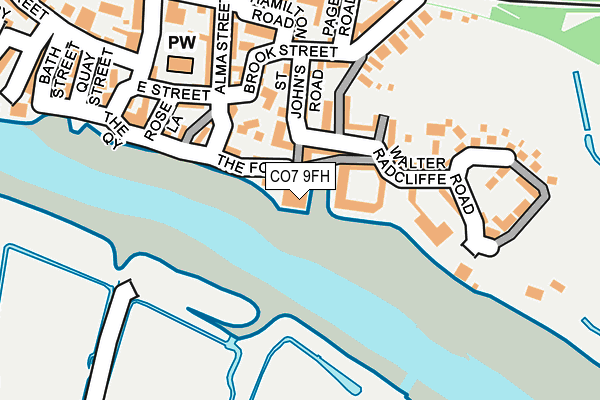CO7 9FH map - OS OpenMap – Local (Ordnance Survey)