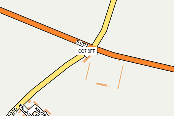 CO7 9FP map - OS OpenMap – Local (Ordnance Survey)