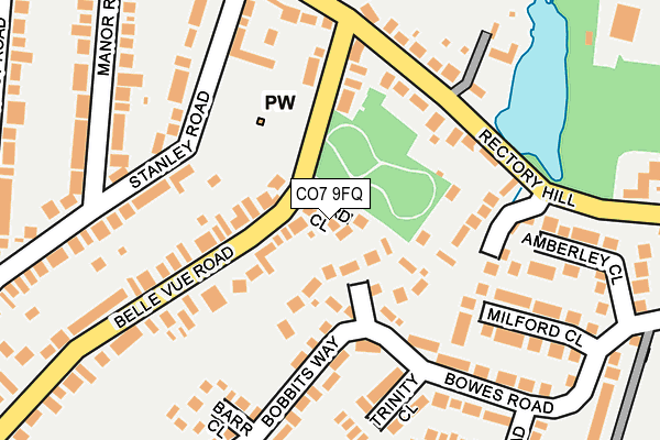 CO7 9FQ map - OS OpenMap – Local (Ordnance Survey)