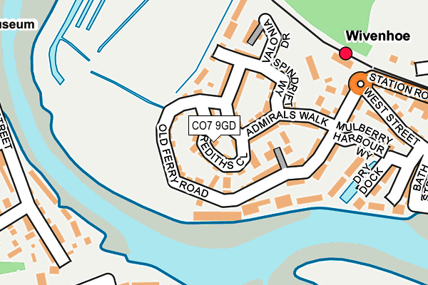 CO7 9GD map - OS OpenMap – Local (Ordnance Survey)