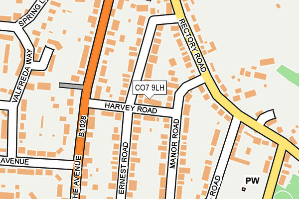 CO7 9LH map - OS OpenMap – Local (Ordnance Survey)