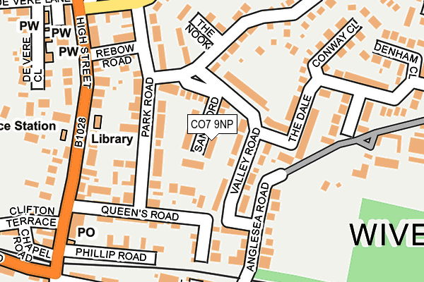 CO7 9NP map - OS OpenMap – Local (Ordnance Survey)