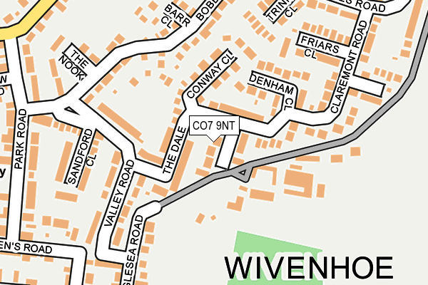 CO7 9NT map - OS OpenMap – Local (Ordnance Survey)