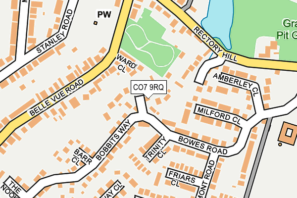 CO7 9RQ map - OS OpenMap – Local (Ordnance Survey)