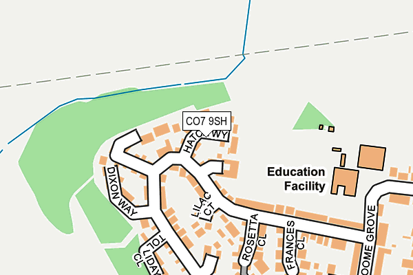 CO7 9SH map - OS OpenMap – Local (Ordnance Survey)