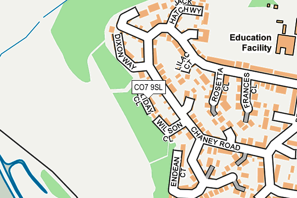 CO7 9SL map - OS OpenMap – Local (Ordnance Survey)