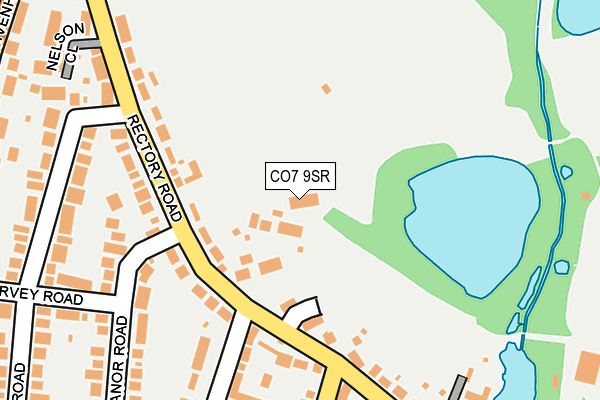 CO7 9SR map - OS OpenMap – Local (Ordnance Survey)