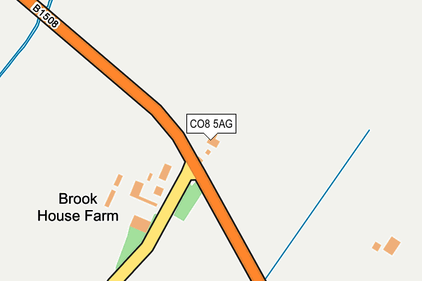 CO8 5AG map - OS OpenMap – Local (Ordnance Survey)