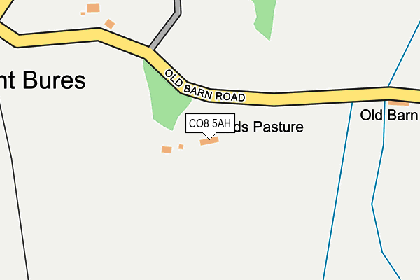 CO8 5AH map - OS OpenMap – Local (Ordnance Survey)