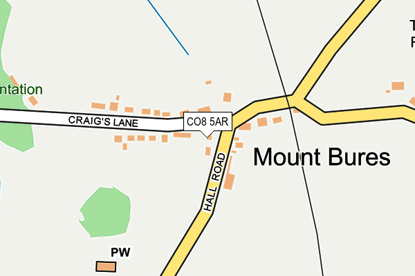 CO8 5AR map - OS OpenMap – Local (Ordnance Survey)