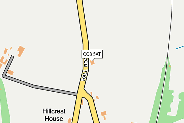 CO8 5AT map - OS OpenMap – Local (Ordnance Survey)