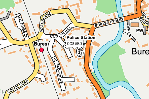 CO8 5BD map - OS OpenMap – Local (Ordnance Survey)