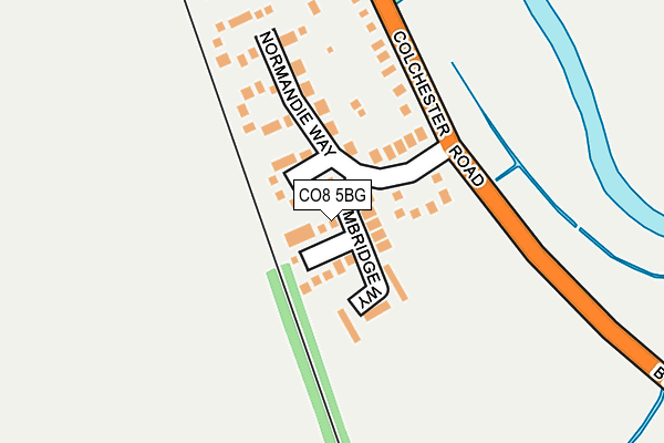 CO8 5BG map - OS OpenMap – Local (Ordnance Survey)