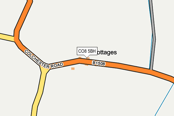 CO8 5BH map - OS OpenMap – Local (Ordnance Survey)