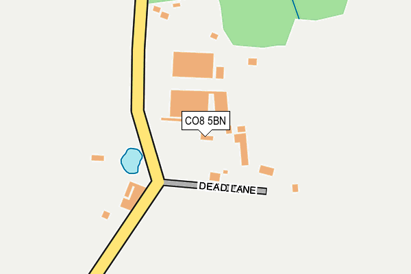 CO8 5BN map - OS OpenMap – Local (Ordnance Survey)