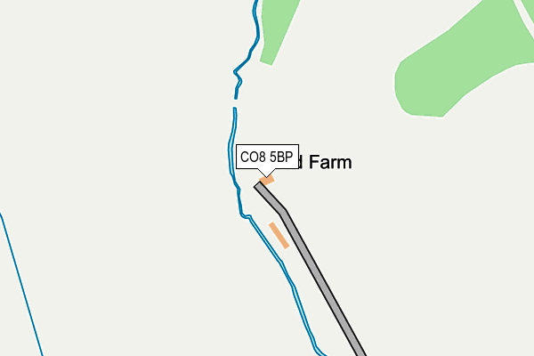 CO8 5BP map - OS OpenMap – Local (Ordnance Survey)