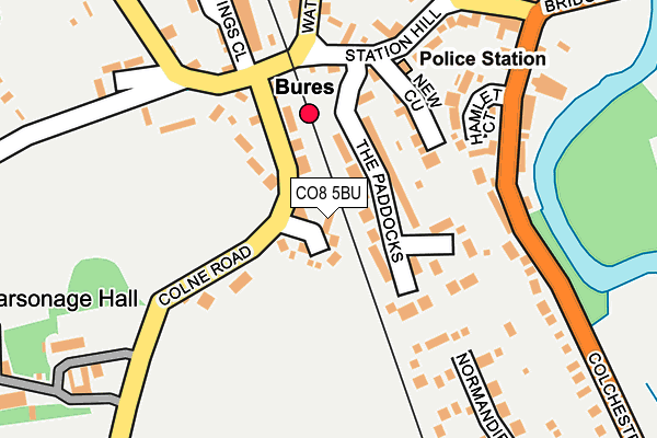 CO8 5BU map - OS OpenMap – Local (Ordnance Survey)
