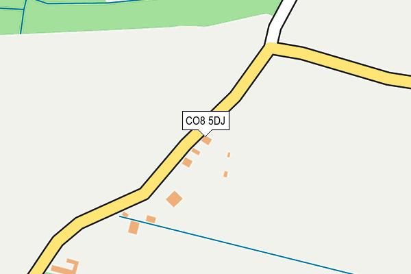 CO8 5DJ map - OS OpenMap – Local (Ordnance Survey)