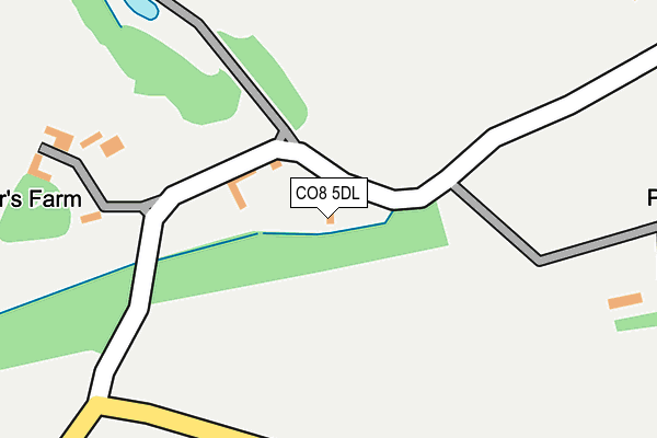 CO8 5DL map - OS OpenMap – Local (Ordnance Survey)