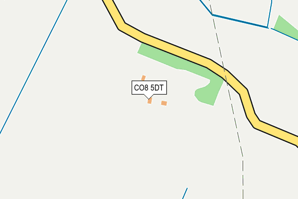 CO8 5DT map - OS OpenMap – Local (Ordnance Survey)