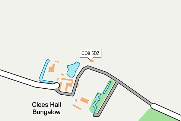CO8 5DZ map - OS OpenMap – Local (Ordnance Survey)