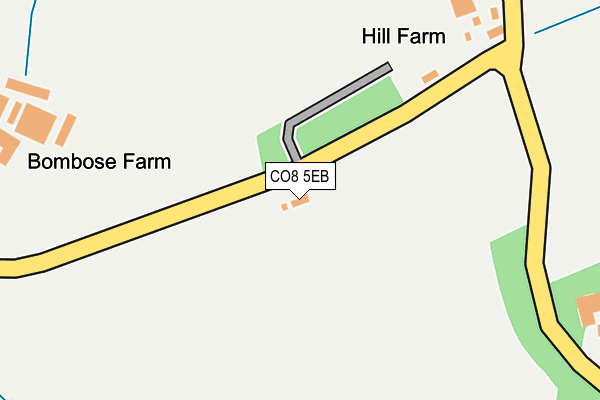 CO8 5EB map - OS OpenMap – Local (Ordnance Survey)