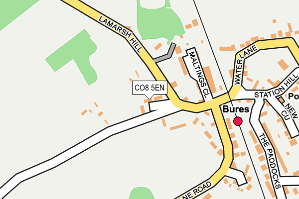 CO8 5EN map - OS OpenMap – Local (Ordnance Survey)