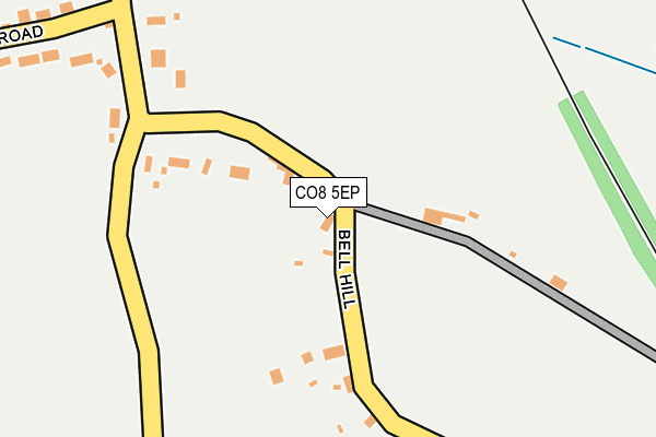 CO8 5EP map - OS OpenMap – Local (Ordnance Survey)