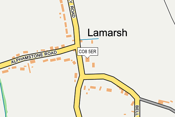 CO8 5ER map - OS OpenMap – Local (Ordnance Survey)