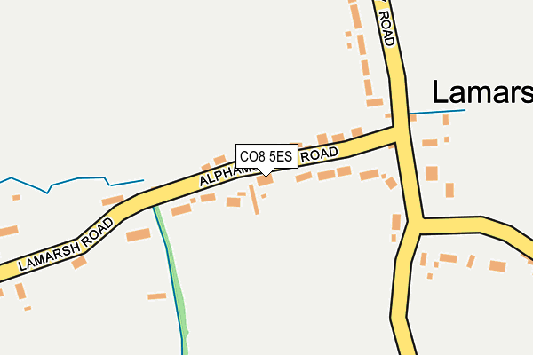 CO8 5ES map - OS OpenMap – Local (Ordnance Survey)