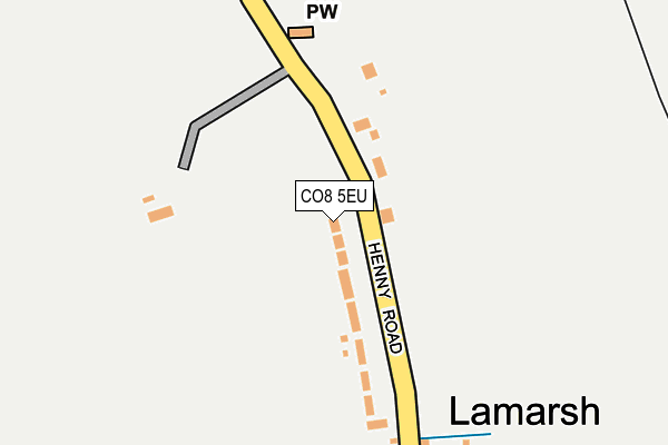 CO8 5EU map - OS OpenMap – Local (Ordnance Survey)