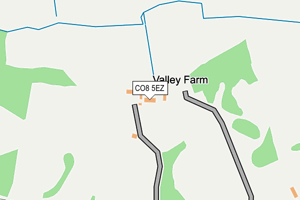 CO8 5EZ map - OS OpenMap – Local (Ordnance Survey)